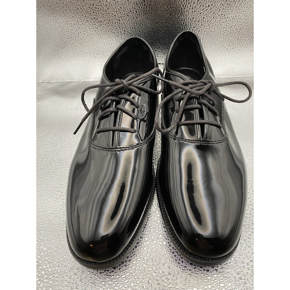 Barclay Men's Black Patent Oxford Lace-Up Dress‎ Shoes Formal Shiny Size 10